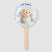 Serene Cat Handwaaier (Achterkant)