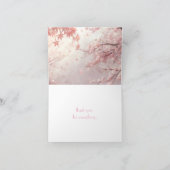 Serene Cherry Blossoms Bedankkaart (Binnen)