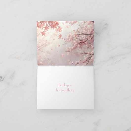 Serene Cherry Blossoms Bedankkaart (Binnen)
