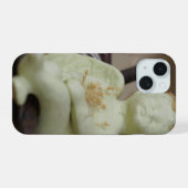 Serene Cherub Rust iPhone 15 Case (Achterkant horizontaal)