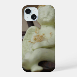 Serene Cherub Rust iPhone 15 Case