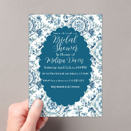 Serene Chinoiserie Bridal Shower Invitation Acryl Uitnodigingen