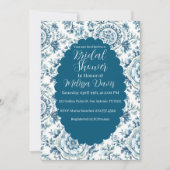 Serene Chinoiserie Bridal Shower Invitation Kaart (Voorkant)