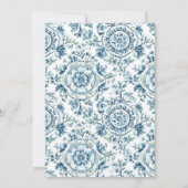 Serene Chinoiserie Bridal Shower Invitation Kaart (Achterkant)