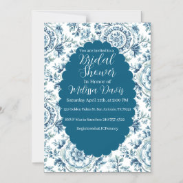 Serene Chinoiserie Bridal Shower Invitation Magnetische Uitnodiging