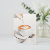 Serene Coffee Moment Briefkaart (Staand voorkant)