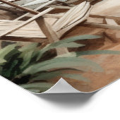 Serene Cyprus: Digitale Waterverf Art Prints (Hoek)