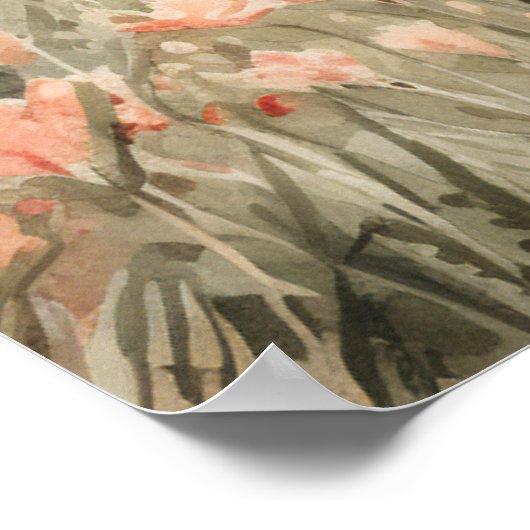 Serene Cyprus: Digitale Waterverf Art Prints (Hoek)