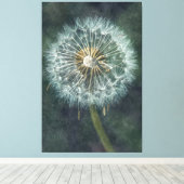 Serene Dandelion Canvas Art - Tijdloze Natuur INSP (Insitu (Houten vloer))