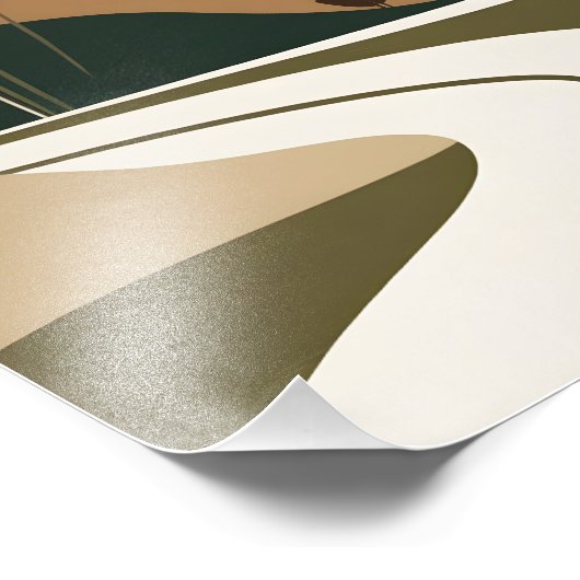 Serene Desert River Foto Afdruk (Hoek)