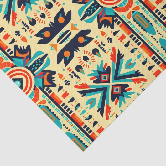 Serene Desert Sky Aztec Decoupage Elegantie Tissuepapier (Detail)