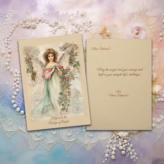 Serene Design vintage-stijl engel Kaart