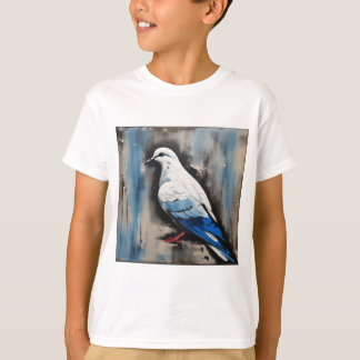Serene Dove of Peace: Acrylstijl T-shirt