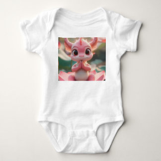 Serene Dragon op Lotus - Baby Bodysuit