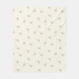 Serene Dragonflies Fleece Blanket