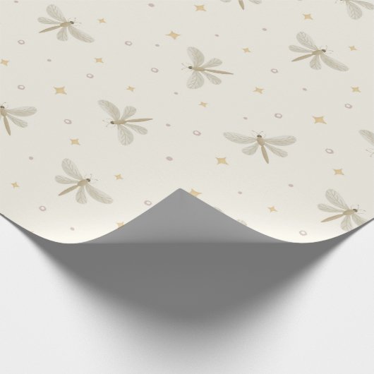 Serene Dragonflies Wrapping Paper Cadeaupapier (Hoek)