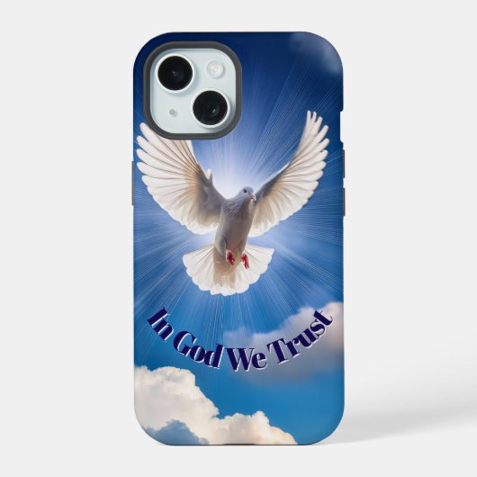 Serene Duif Omhelzen Rust iPhone 15 Case (Achterkant)