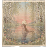 Serene Elegance Nouveau Bathing Douchegordijn (Voorkant)