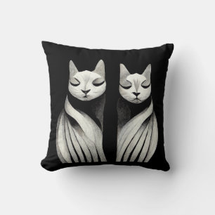 serene elegant kattenzussen met kattenbroeken kussen
