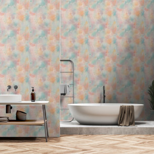 Serene Elegantie: Pastel Waterverf Behang