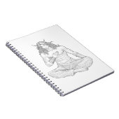 Serene Elf Warrior | Fantasy Anime Character Art Notitieboek (Rechterzijde)
