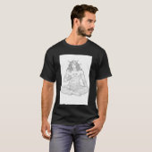 Serene Elf Warrior | Fantasy Anime Character Art T-shirt (Voorkant volledig)