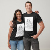 Serene Elf Warrior | Fantasy Anime Character Art T-shirt (Unisex)