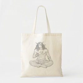 Serene Elf Warrior | Fantasy Anime Character Art Tote Bag