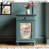 Serene Ethereal Vrouw Koraal, Crème CB9 Decoupage Tissuepapier