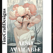 Serene etherische vrouw koraal, crème CC1 decoupag Tissuepapier