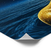 Serene etherische vrouw onder de sterren poster (Hoek)