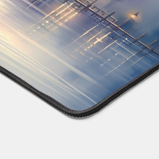 Serene Fantasy Lake met Willow en Heron Bureaumat (Hoek)