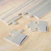 Serene Fantasy Lake met Willow en Heron Legpuzzel (Zijkant)