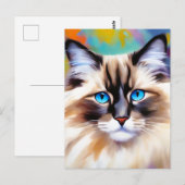 Serene Feline Ragdoll Beauty Briefkaart (Voorkant / Achterkant)