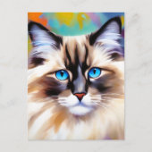 Serene Feline Ragdoll Beauty Briefkaart (Voorkant)