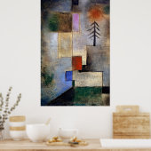 Serene Fir Trees van Paul Klee - Abstracte kunst Poster (Keuken)