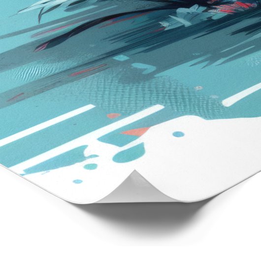 Serene Flamingo Paradise Poster (Hoek)