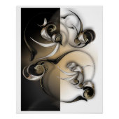 "Serene Flower", Glanzend Poster (Voorkant)