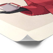 Serene Fluffy Pet Portrait - Modern Decor. Poster (Hoek)