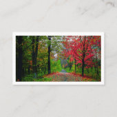 Serene Forest Business Card  Professional Branding Visitekaartje (Achterkant)