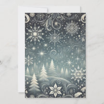Serene Forest Christmas Holiday Kaart