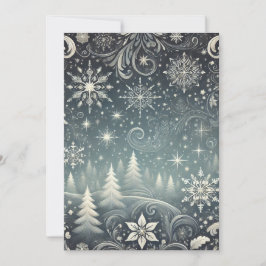 Serene Forest Christmas Holiday Kaart