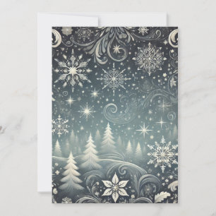 Serene Forest Christmas Holiday Kaart