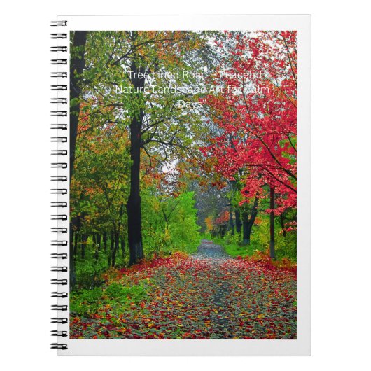 Serene Forest Notebook Cover - Peaceful Woodland  Notitieboek (Voorkant)