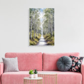 Serene Forest Path - rustige Natuur landschapskuns Canvas Afdruk (Insitu (Woonkamer))