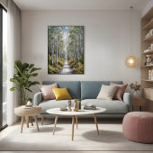Serene Forest Path - rustige Natuur landschapskuns Poster