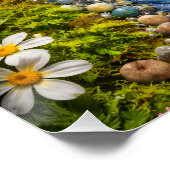 Serene Forest Stream Tranquil Nature Water Art Perfect Poster (Hoek)