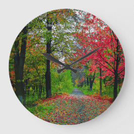 Serene Forest Wall Clock - Peaceful Home Decor Grote Klok