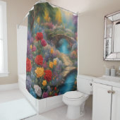 "Serene Garden Bridge" Douchegordijn (In situ)