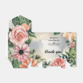 Serene Garden Krans: Pastel Floral Elegance Bedankdoosjes (Uitgevouwen)